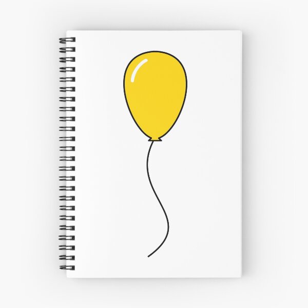 Item preview, Yellow Balloon with Black String, Black Outline, and White Shine Mark designed and sold by calbeard.