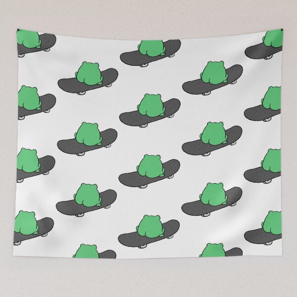 Item preview, Frog On Skateboard Back View designed and sold by mousepotatoes.