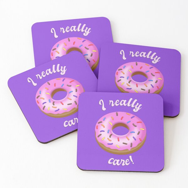 Item preview, Do you or donut you care? Glazed Strawberry Doughnut designed and sold by Happy Puppy Print On Demand.