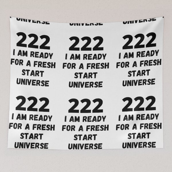Item preview, 222 I Am Ready For a Fresh Start Universe designed and sold by RGRamsey.