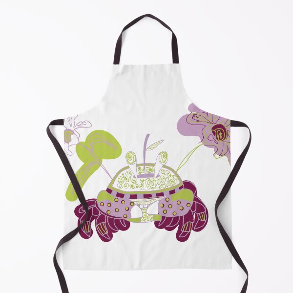 Item preview, Violet botanical crab designed and sold by ArtinaStudio.