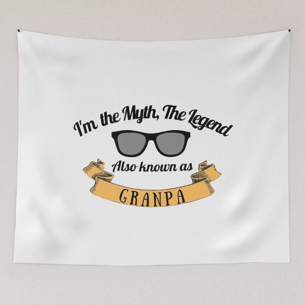 Item preview, Grandpa the myth, The Legend golden ribon classic T-Shirt designed and sold by Cosmowear.