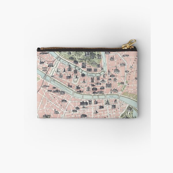 Item preview, Vintage Map of Lyon France (1894) designed and sold by BravuraMedia.