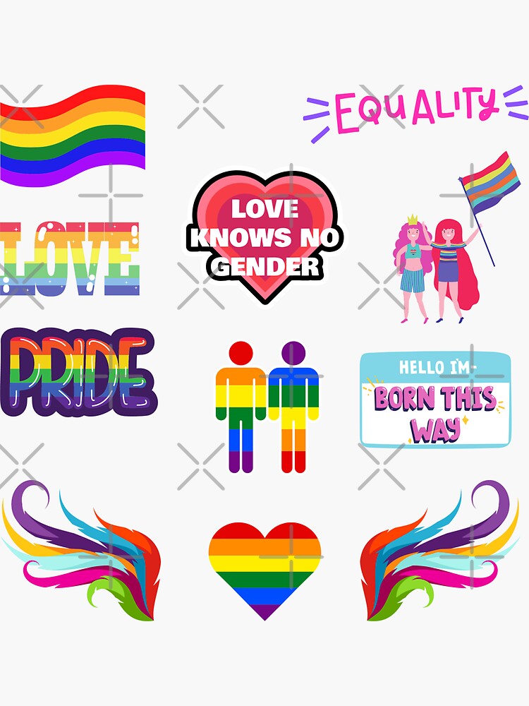 Pride Stickers Collection Sticker For Sale By Graffitee Zone Redbubble