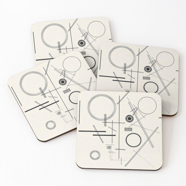 Item preview, Sketch Kandinsky Black And White designed and sold by yioclwzoist.