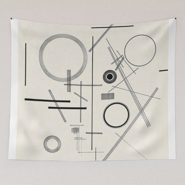 Item preview, Sketch Kandinsky Black And White designed and sold by yioclwzoist.