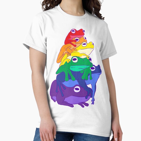 Artikel-Vorschau von Gay Pride Froschstapel, designt und verkauft von Josie Richey.