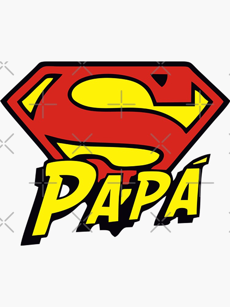 Super Papa Stickers For Sale Redbubble