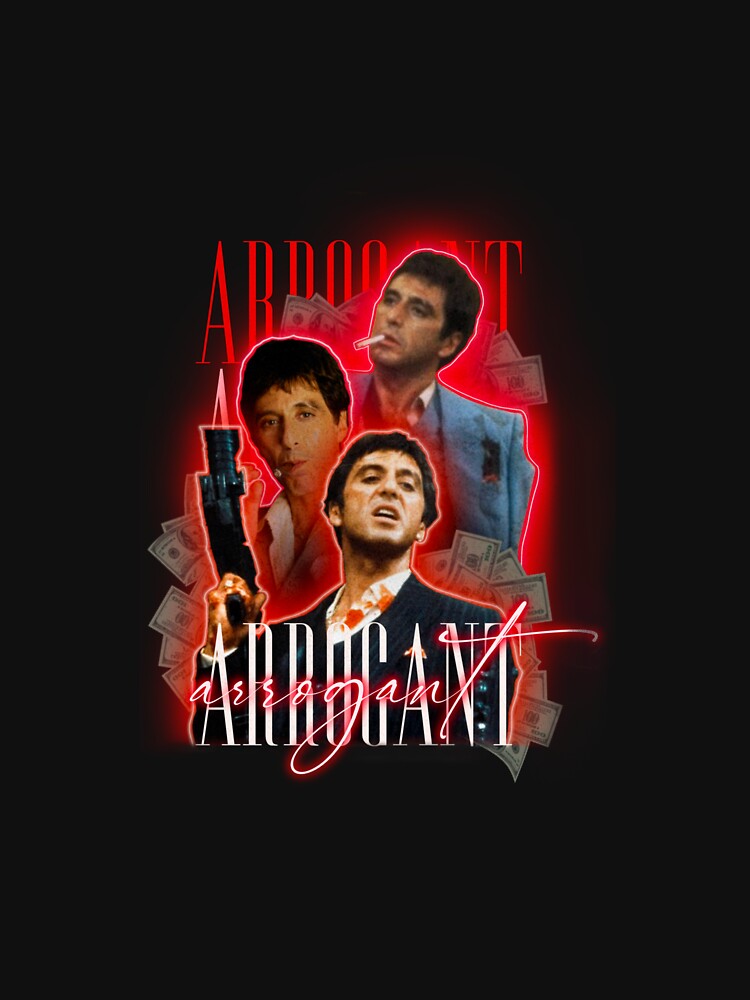 Retro Vintage Scarface Tony Montana Al Pacino Lightweight Hoodie