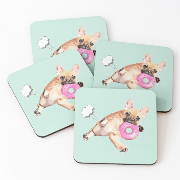 Item preview, French bulldog lovers, Frenchie donut and little fart designed and sold by Collagedream.