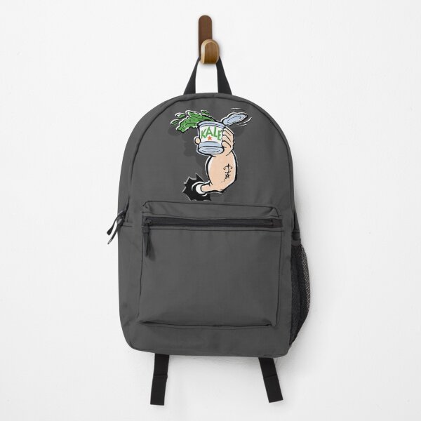 Item preview, sailor man with anchor on forearm holding a pop opened can of KALE - Vegan designed and sold by mirrorimages.