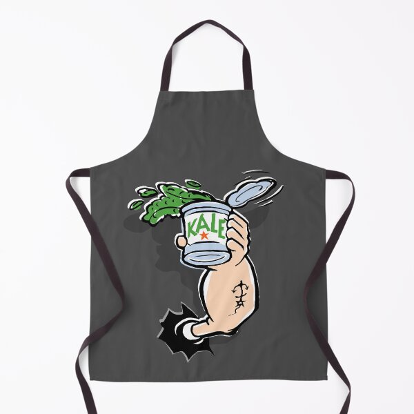 Item preview, sailor man with anchor on forearm holding a pop opened can of KALE - Vegan designed and sold by mirrorimages.