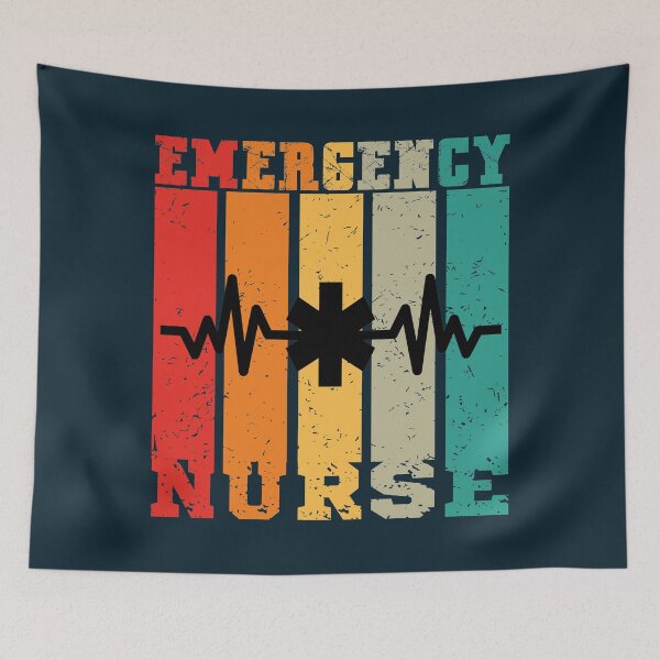 Item preview, Emergency Nurse Vintage Rainbow designed and sold by DebbisPalette.
