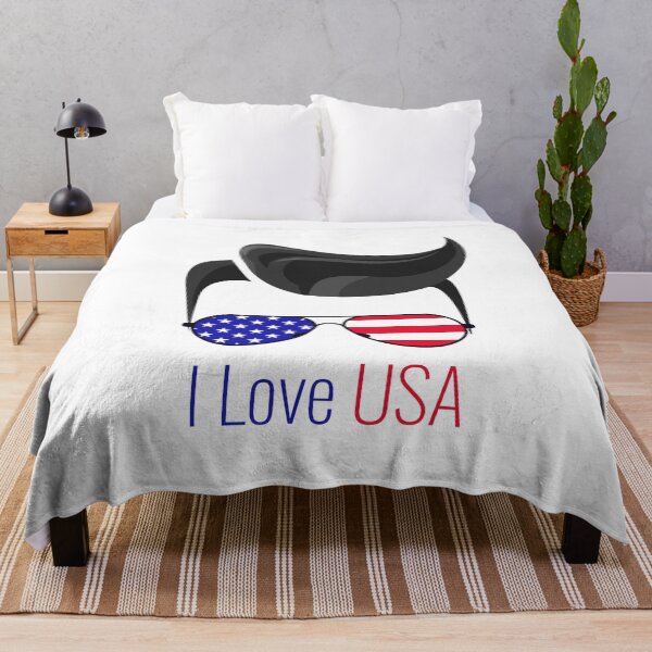 Item preview, I love USA | USA Independence day | Fourth of July designed and sold by MudPuppet.