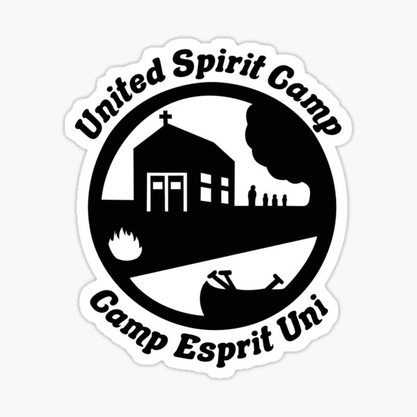 United Spirit Camp Logo Sticker