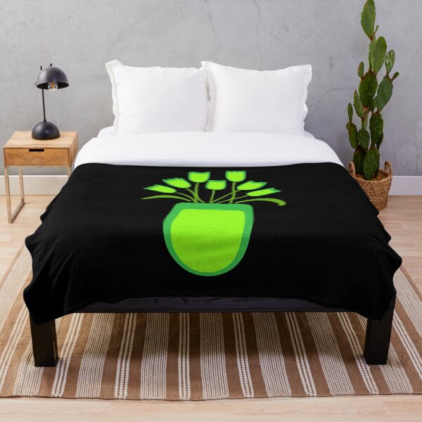 Item preview, Tulips in a Vase, lime green on black designed and sold by Susan Marie Williams.