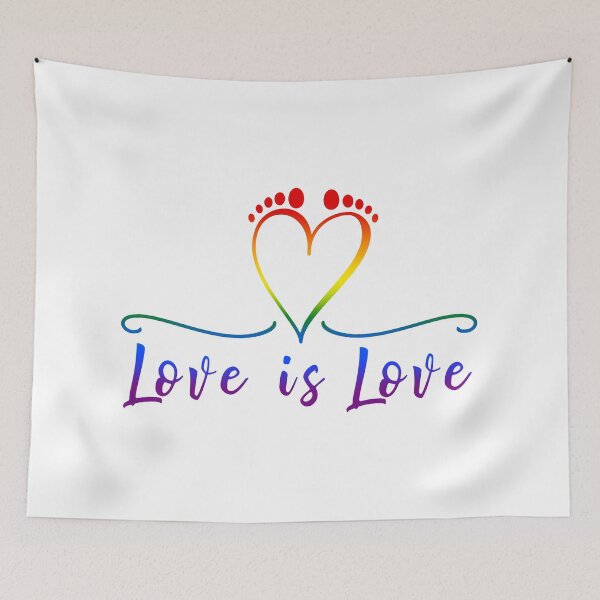 Item preview, Love is Love Heart Foot designed and sold by Onpointholistic.
