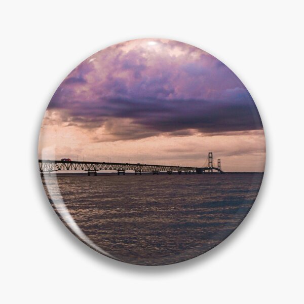 Item preview, Mackinaw Bridge at sunset designed and sold by owenkilmer.