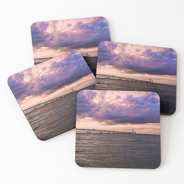 Item preview, Mackinaw Bridge at sunset designed and sold by owenkilmer.
