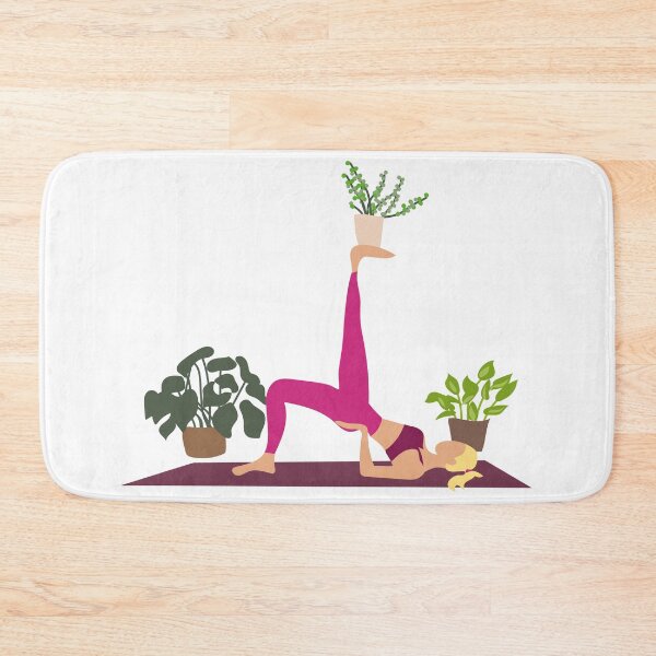 Item preview, Blonde girl practising yoga designed and sold by Adluska.