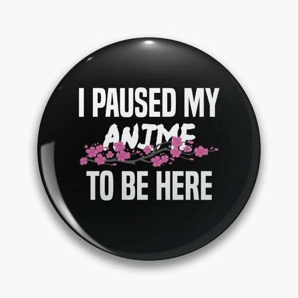 Item preview, Pause mi anime para estar aquí Anime Gift For Women Teen Girls Men Anime T-Shir designed and sold by RE PIXEL.