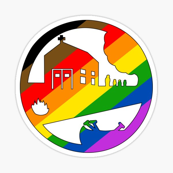 United Spirit camp Pride logo Sticker