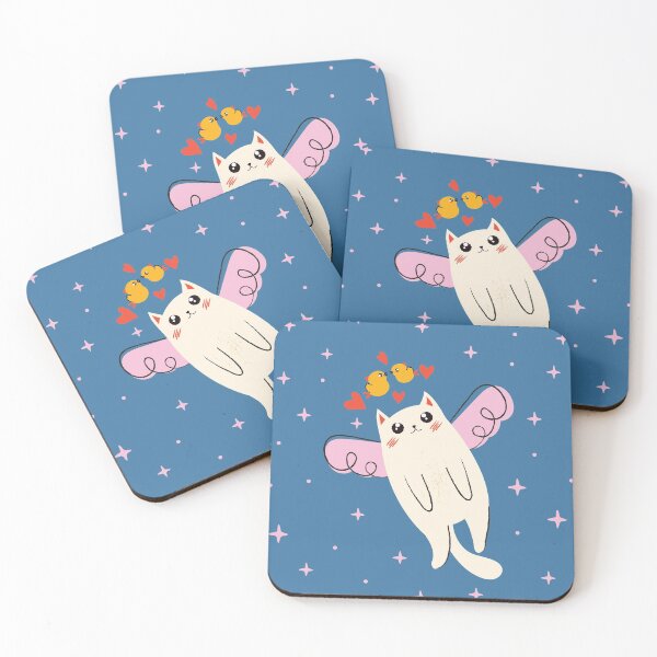 Item preview, cat with wings flying designed and sold by Hasan Kamal.