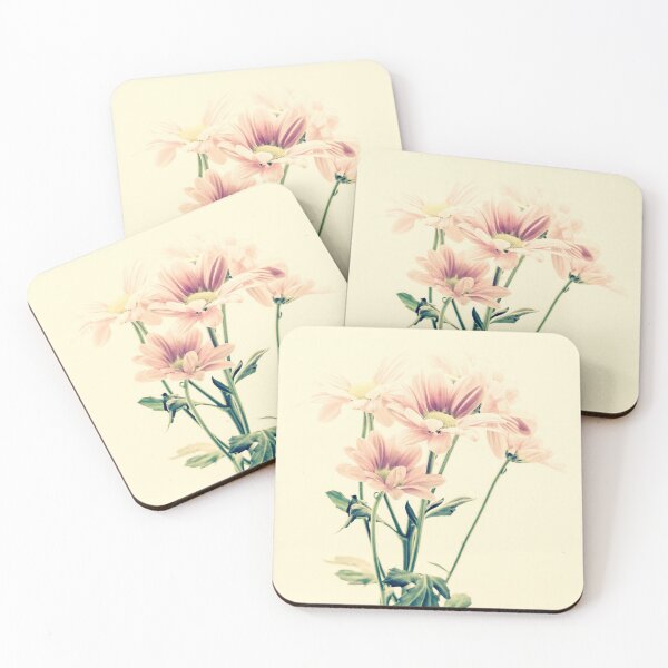 Item preview, Vintage Pink Chrysanthemums designed and sold by Tanya C  Smith.