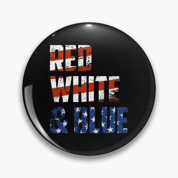 Item preview, Red White and Blue flag font classic t-shirt designed and sold by Cosmowear.