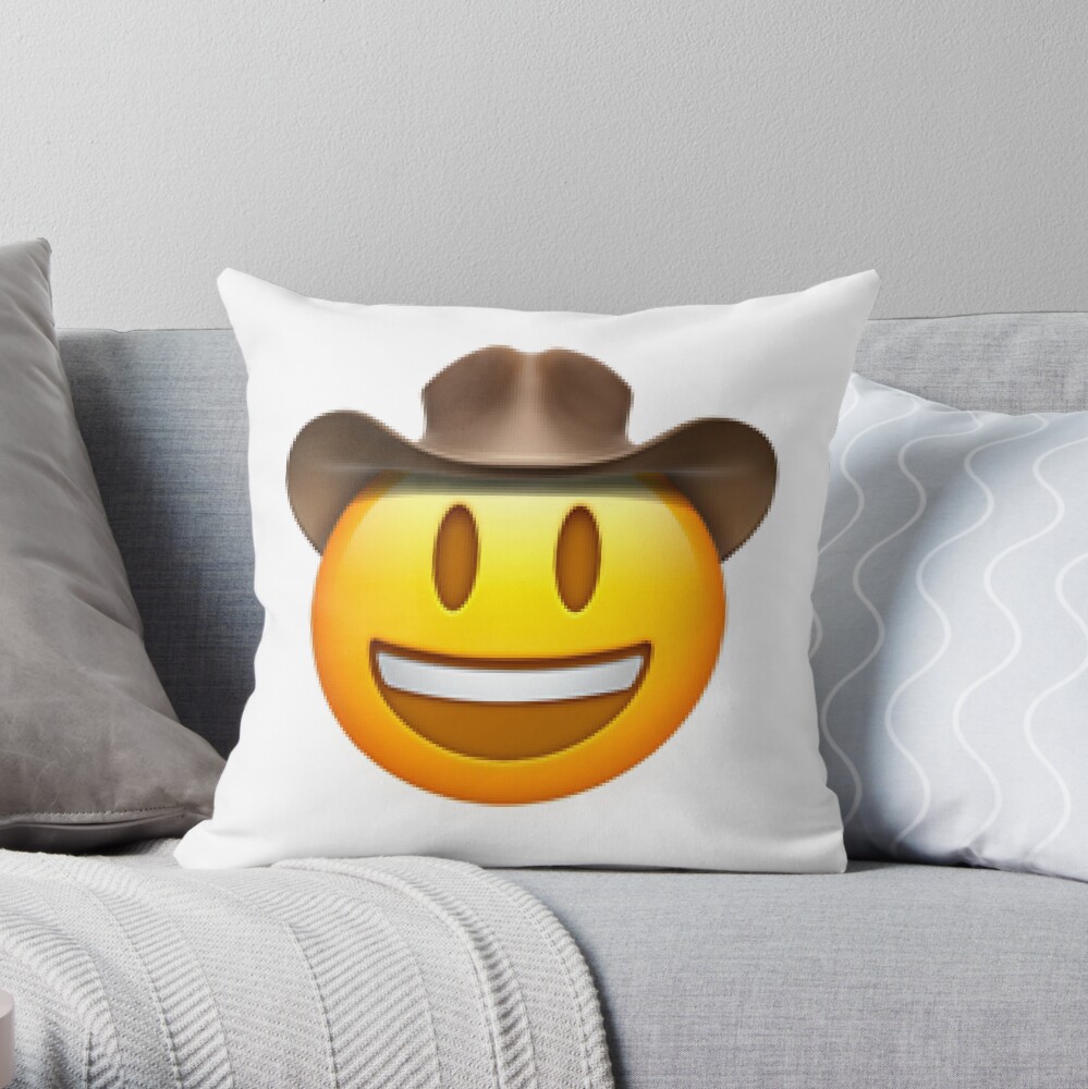 cowboy emoji plush