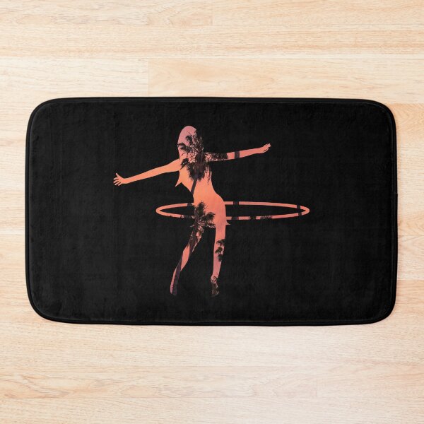 Item preview, Hula hoop woman made from palm trees in sunset designed and sold by Luna Garcia.