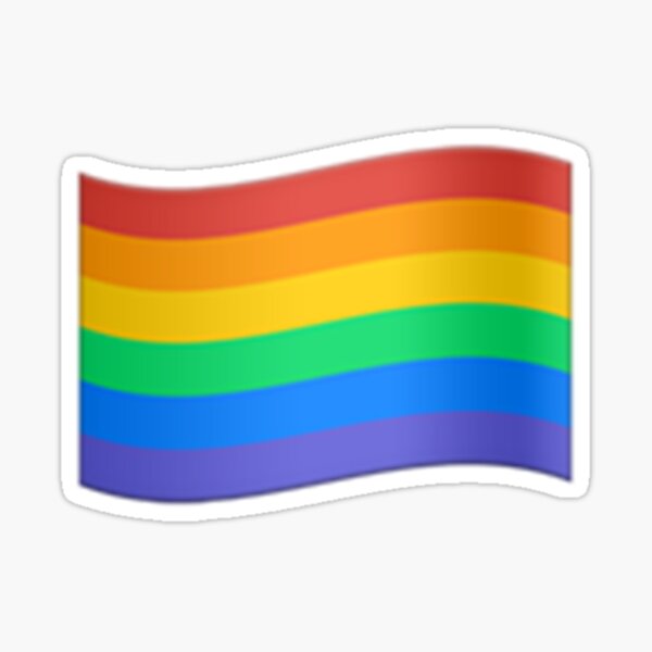 Rainbow Flag Emoji Stickers Redbubble