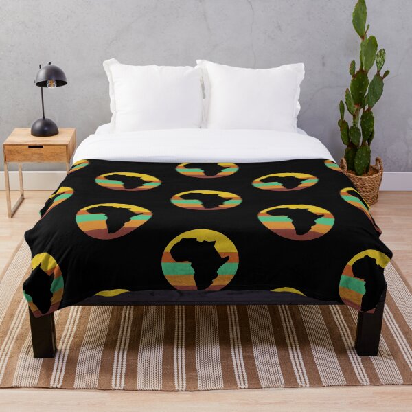 Item preview, Contorno del continente africano Vintage Sunset designed and sold by ProfusionPixel.
