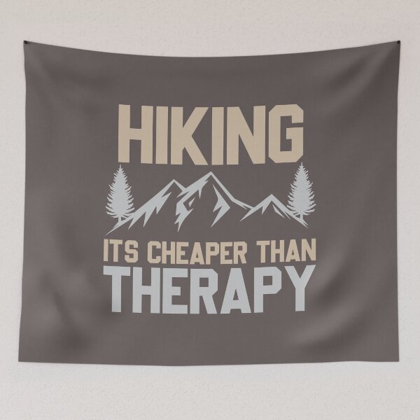Item preview, Hiking it's cheaper than therapy designed and sold by pnkpopcorn.