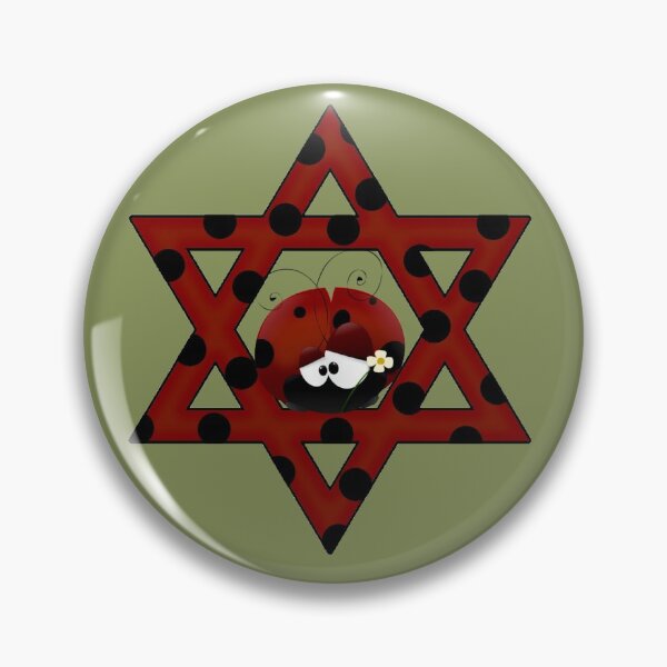 Item preview, Jewish Ladybug Star of David designed and sold by HolidayBug.