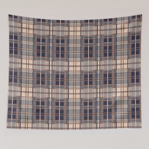 Item preview, brown navy plaid  designed and sold by EK EXCLUSIVE.
