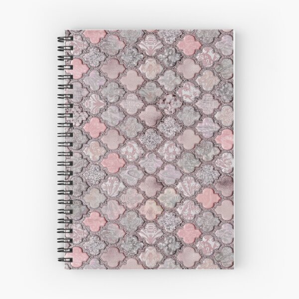 Item preview, Vintage  Morrocan Tiles Grey, Blush And Smoke Pink designed and sold by artsandsoul.