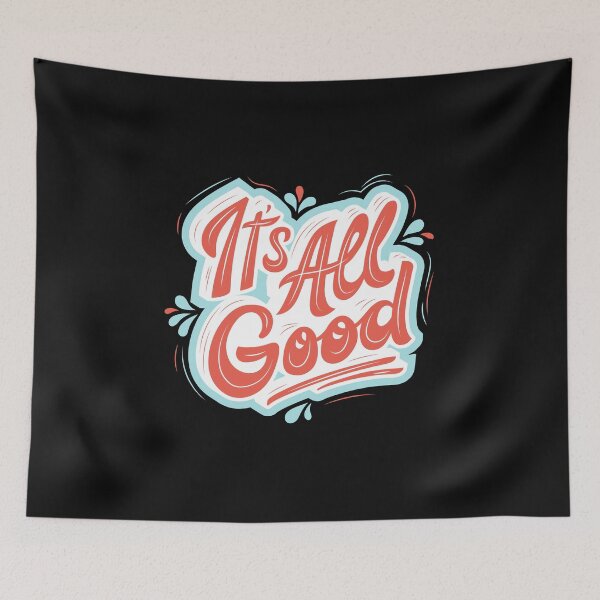 Item preview, Vintage It's all Good Typography  designed and sold by garniturex.