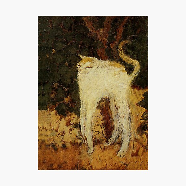 Item preview, “White Cat” by Pierre Bonnard designed and sold by PatricianneK.
