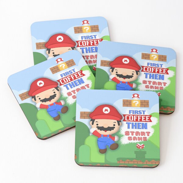 Item preview, First coffee then start game designed and sold by FunCatDesign.