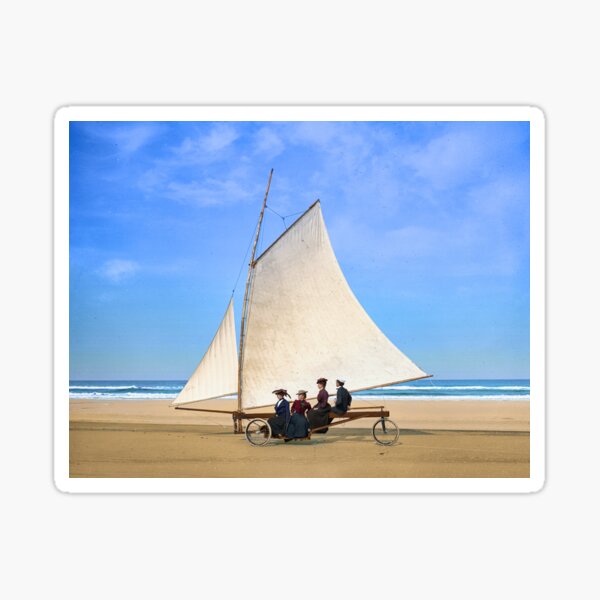 Item preview, Sailing on the beach, Ormond, Florida, 1900s. designed and sold by Marina Amaral.