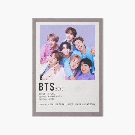 Artikel-Vorschau von BTS Alternatives minimalistisches Poster, designt und verkauft von kpopular studios.
