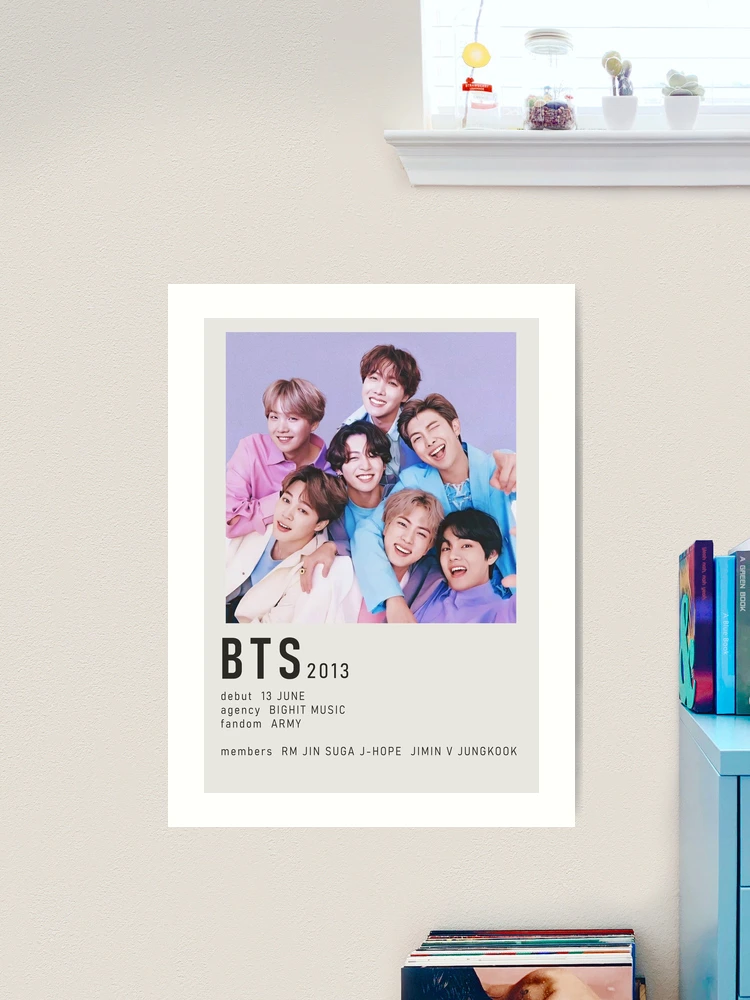 BTS 防弾少年団　MINI POSTER BTS Alternate minimalist poster