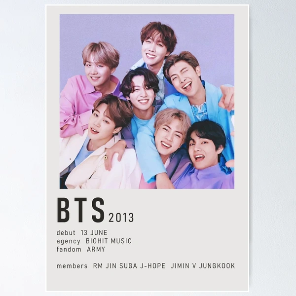 BTS 防弾少年団　MINI POSTER fposter,small,wall_texture,