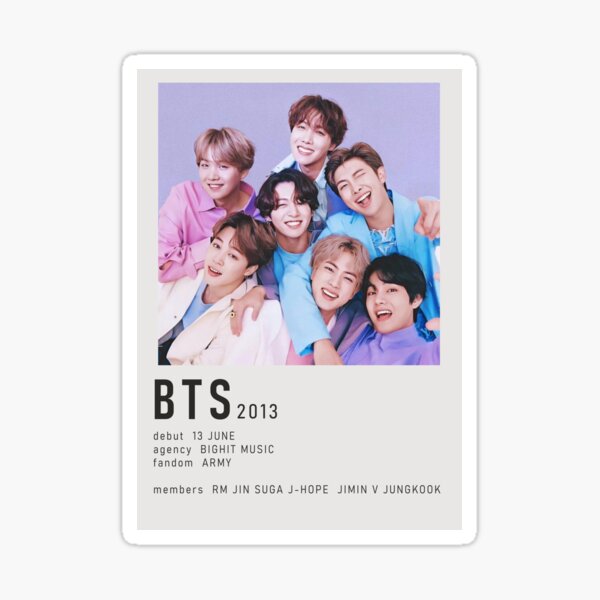 Artikel-Vorschau von BTS Alternatives minimalistisches Poster, designt und verkauft von kpopular studios.