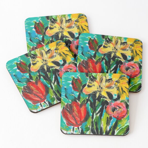 Item preview, Bright Splashy Flowers designed and sold by artfullycindy.