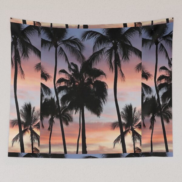 Item preview, Mystical tropics island sunset summer palm trees designed and sold by Black British  Designer - Photographer.