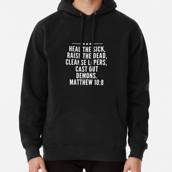 Vista previa del artículo con la obra «Mateo 10: 8 | Sana a los enfermos, levanta a los muertos», diseñado y vendido por LoveGen.