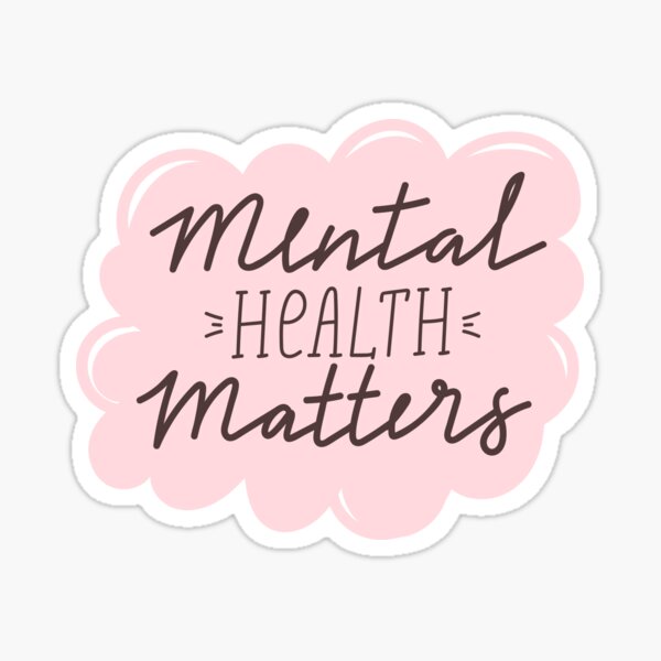 Item preview, Mental health matters inspirational lettering phrase. Depression quote. designed and sold by CoCoArt-Ua.
