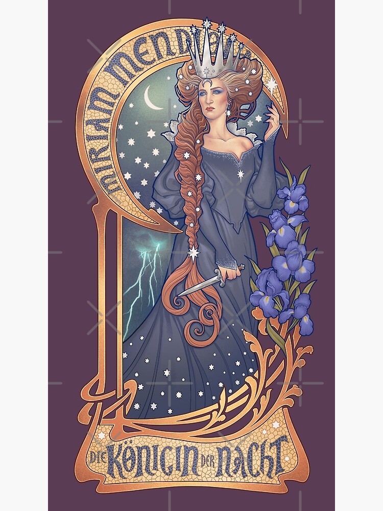 アート・デザイン・音楽 Art Nouveau QUEEN OF NIGHT - The Magic Flute Art Nouveau